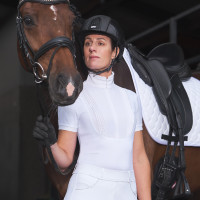 Wedstrijdpolo Euro-Star Ines Wit