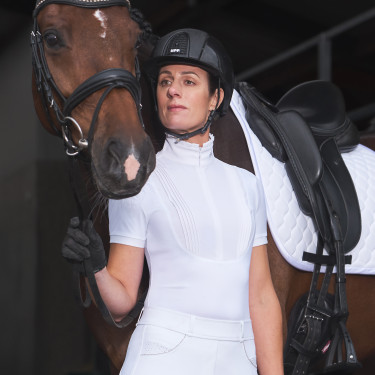 Wedstrijdpolo Euro-Star Ines Wit