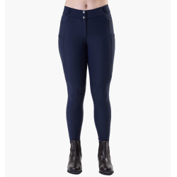 Dames winterrijbroek Horseware Flexfit met kniestukken grip Marine Marineblauw Dames winterrijbroek Horseware Flexfit met kniestukken grip Marine Marineblauw