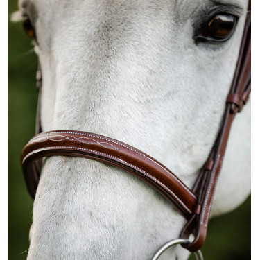 Hoofdstel Horseware Cavesson Hunter met teugels Bruin Hoofdstel Horseware Cavesson Hunter met teugels Bruin