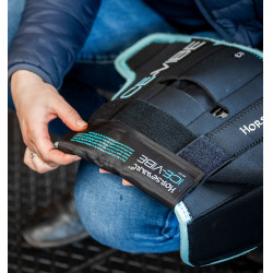 Horseware Ice-Vibe kniebeschermers Zwart / aqua Horseware Ice-Vibe kniebeschermers Zwart / aqua