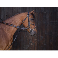 Lederen gogue-teugels Riding World Havana Bruin Lederen gogue-teugels Riding World Havana Bruin