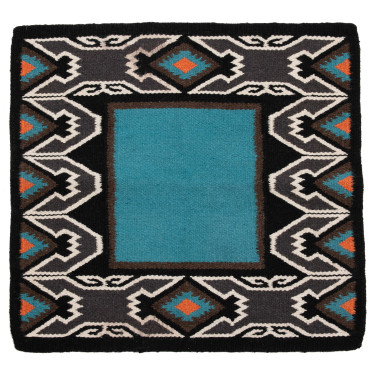 Navajo-deken Westride by Franck Perret Nebraska Blauw / zwart