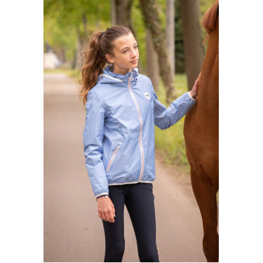 Regenjas Pénélope RainShort Artic Blauw