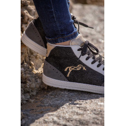 Sneakers Jupiter High Top Pénélope Zwart / grijs Sneakers Jupiter High Top Pénélope Zwart / grijs