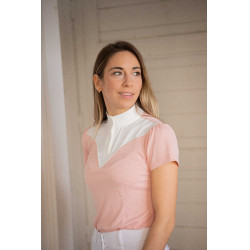 Wedstrijdpolo Pénélope Las Honey korte mouwen Roze