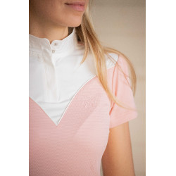 Wedstrijdpolo Pénélope Las Honey korte mouwen Roze