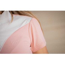 Wedstrijdpolo Pénélope Las Honey korte mouwen Roze