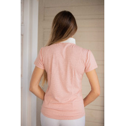 Wedstrijdpolo Pénélope Las Honey korte mouwen Roze