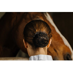 Netjeshaarklem Equithème Floral Zwart Netjeshaarklem Equithème Floral Zwart