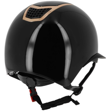 Equithème Airy LM Helm Glanzend zwart / roségoud Equithème Airy LM Helm Glanzend zwart / roségoud