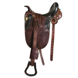 Excelsior zadel met doorgestikte pommel