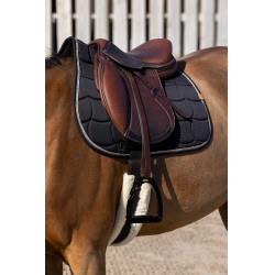 Zadeldekje Equithème Shiny Zwart