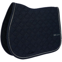 Zadeldek Je t'aime Equithème Mirror Marineblauw