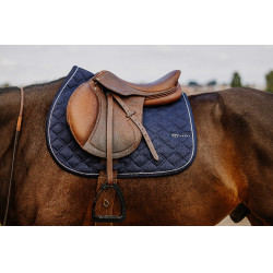 Zadeldek Je t'aime Equithème Mirror Marineblauw
