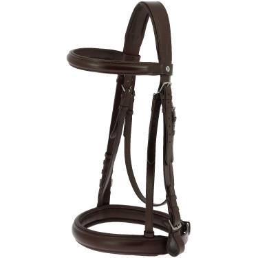 Hoofdstel en teugels singels Percheron Norton Havana Bruin