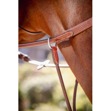 Martingaalriem Pénélope Bip Light US elastisch Hazelnoot Bruin