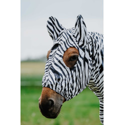 Antiekzeemkap Riding World Zwarte / witte zebra Motieven Antiekzeemkap Riding World Zwarte / witte zebra Motieven