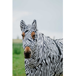 Antiekzeemkap Riding World Zwarte / witte zebra Motieven Antiekzeemkap Riding World Zwarte / witte zebra Motieven
