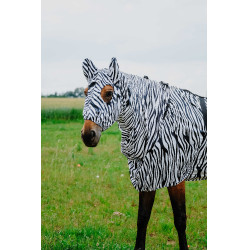 Antiekzeemkap Riding World Zwarte / witte zebra Motieven Antiekzeemkap Riding World Zwarte / witte zebra Motieven