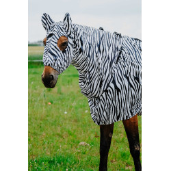 Antiekzeemkap Riding World Zwarte / witte zebra Motieven Antiekzeemkap Riding World Zwarte / witte zebra Motieven