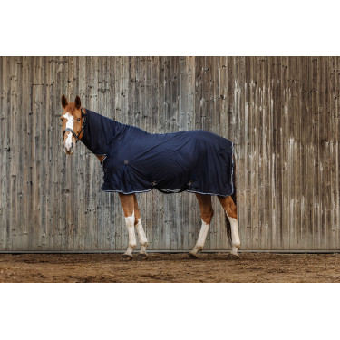 Shirt Equithème Micro mesh combo Marineblauw