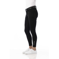 Softshell broek Equitheme Zermatt met siliconen zitvlak Zwart