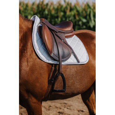 Zadeldek Riding World Velours Wit