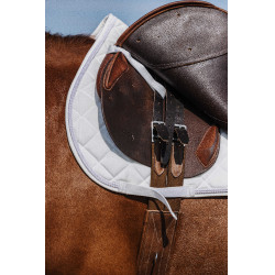 Zadeldek Riding World Velours Wit