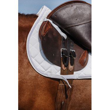 Zadeldek Riding World Velours Wit