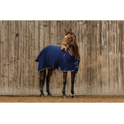 Fleecedeken Equithème Vague Marineblauw
