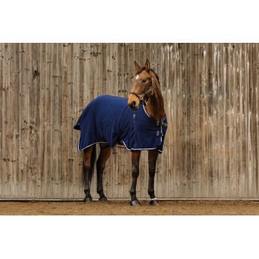 Fleecedeken Equithème Vague Marineblauw