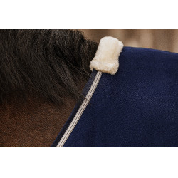 Fleecedeken Equithème Vague Marineblauw