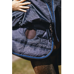 Equithème Classic 1200D High neck deken Marine Marineblauw