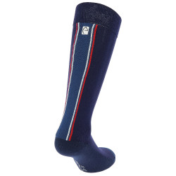 Equithème Classic sokken blauw-wit-rood Marineblauw
