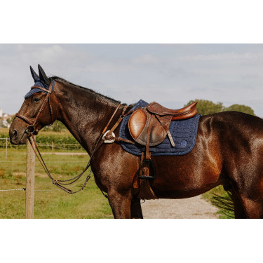 Zadeldek Je t'aime Equithème Origine Blauw