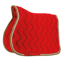 Zadeldek Equithème Polyfun Rood / taupe