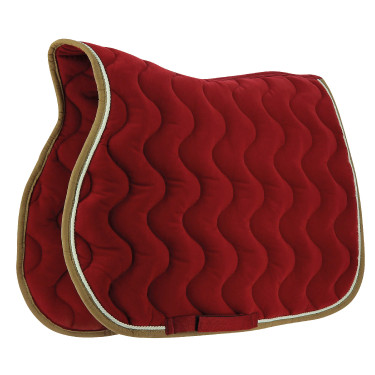 Zadeldek Equithème Polyfun Bordeaux / taupe