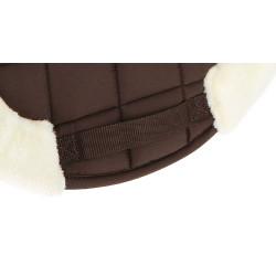 Equithème Pro gevormde zadeldek Chocolade Bruin