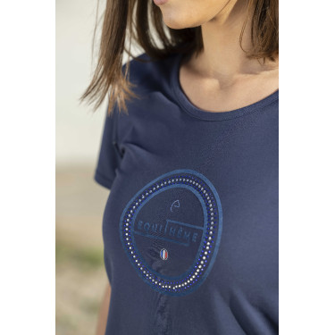 T-shirt Equithème Anna Marineblauw