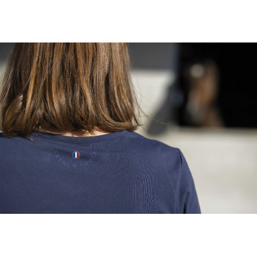 T-shirt Equithème Anna Marineblauw