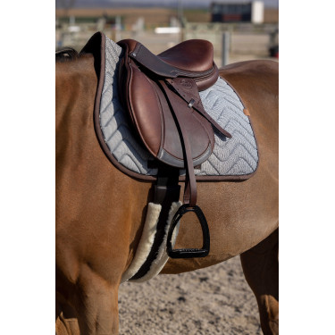 Zadeldek Equithème Tweedytan Wit Zadeldek Equithème Tweedytan Wit