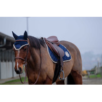 Zadeldek Equithème Denim Marineblauw Zadeldek Equithème Denim Marineblauw