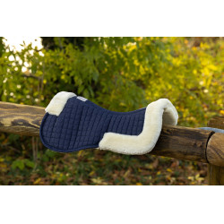 Equithème Teddy Schokdemper Marine / écru → Marine / ecru Blauw