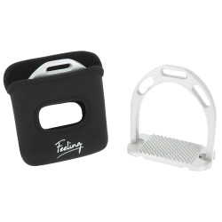 Neopreen hoezen Feeling voor stijgbeugels Zwart