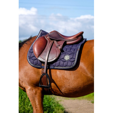 Zadeldek Equithème Softhex Marine Marineblauw Zadeldek Equithème Softhex Marine Marineblauw