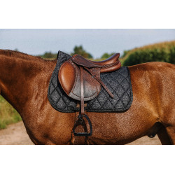 Zadeldoek Riding World School Zwart