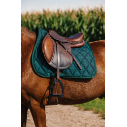 Zadeldoek Riding World School Donkergroen