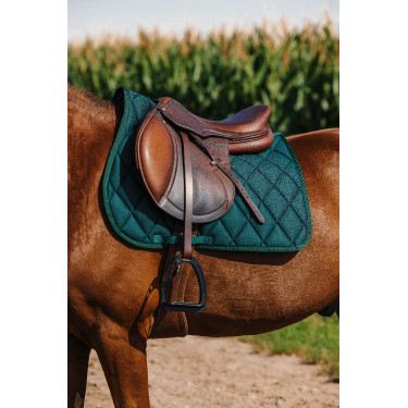 Zadeldoek Riding World School Donkergroen