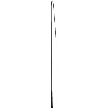 Massieve polyamide longeerzweep WHIP & GO Zwart